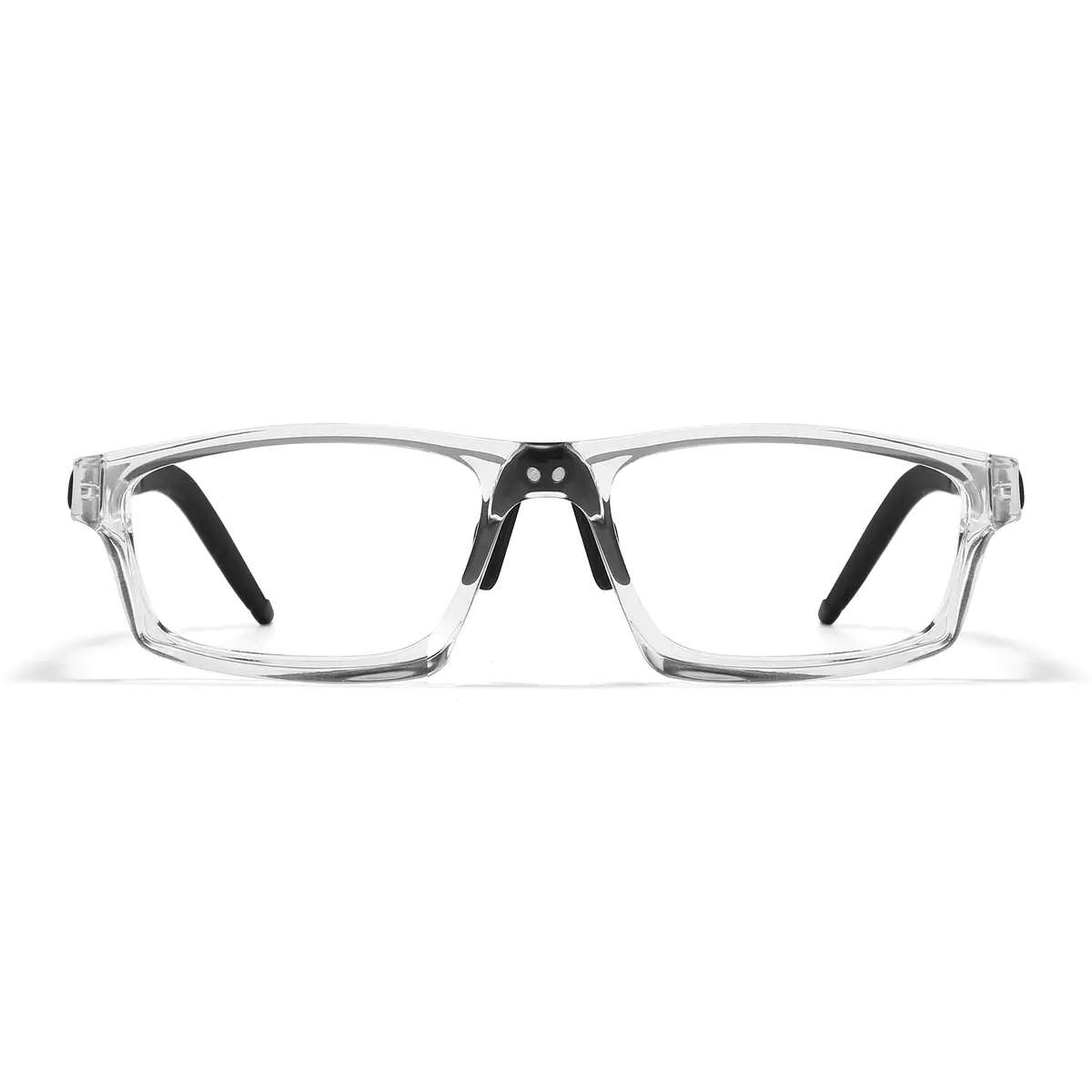 Rectangle Black/Clear Sport Eyeglasses