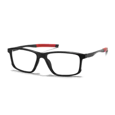 Rectangle Red/Black Eyeglasses