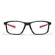 Rectangle Red/Black Eyeglasses