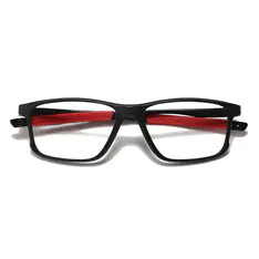 Rectangle Red/Black Eyeglasses