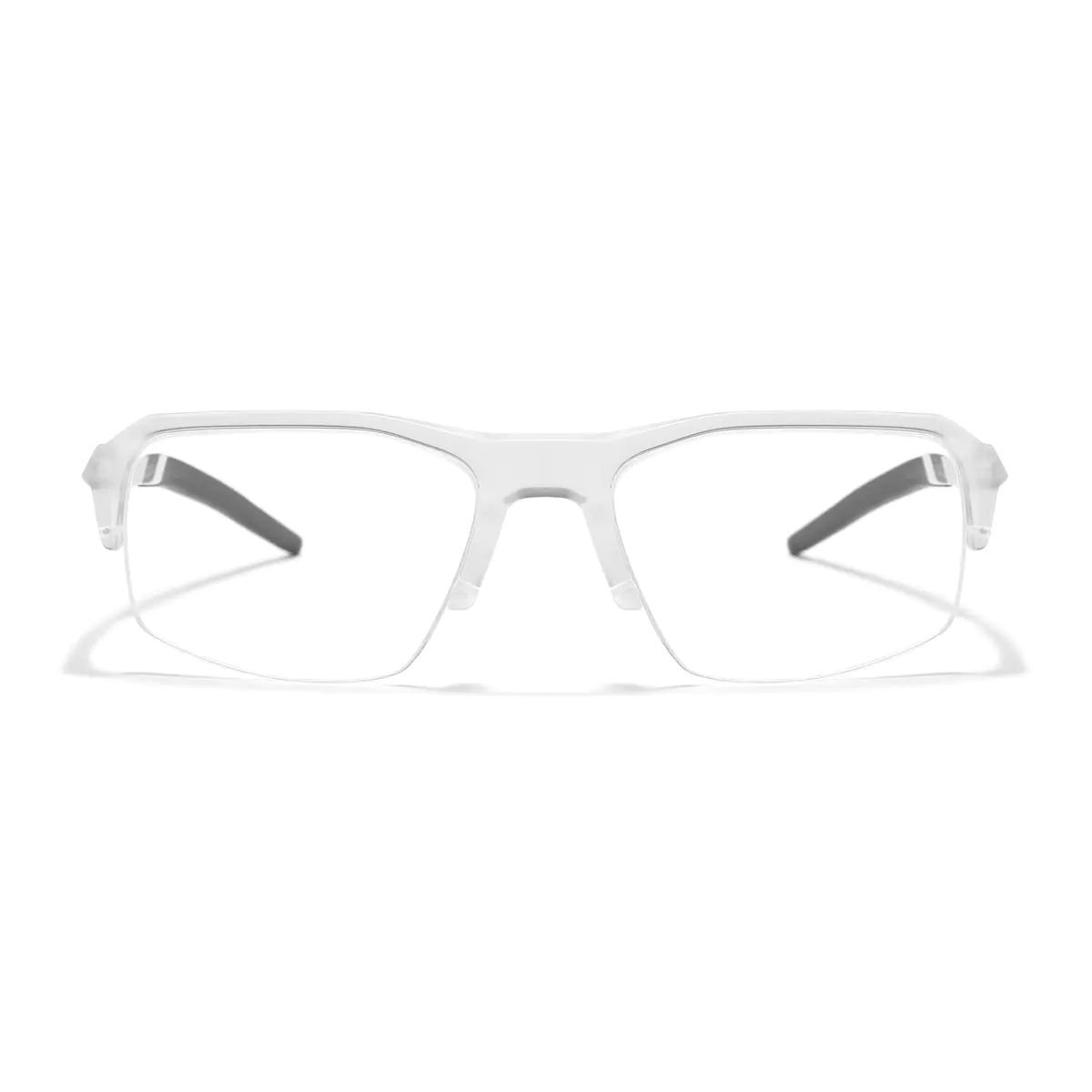 Rectangle Clear/Black Sport Eyeglasses