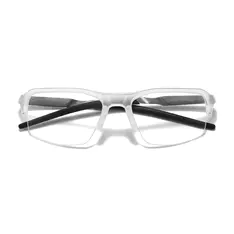 Rectangle Clear/Black Sport Eyeglasses