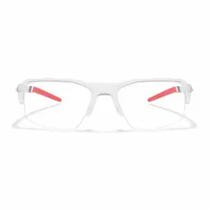 Rectangle Clear/Red Sport Eyeglasses