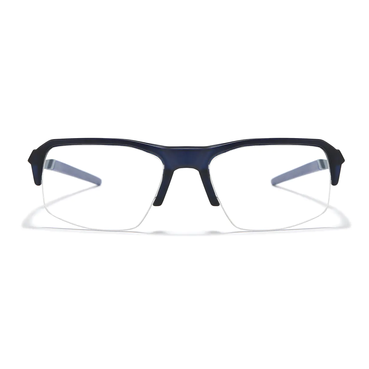 Rectangle Matte Blue Sport Eyeglasses