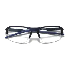 Rectangle Matte Blue Sport Eyeglasses
