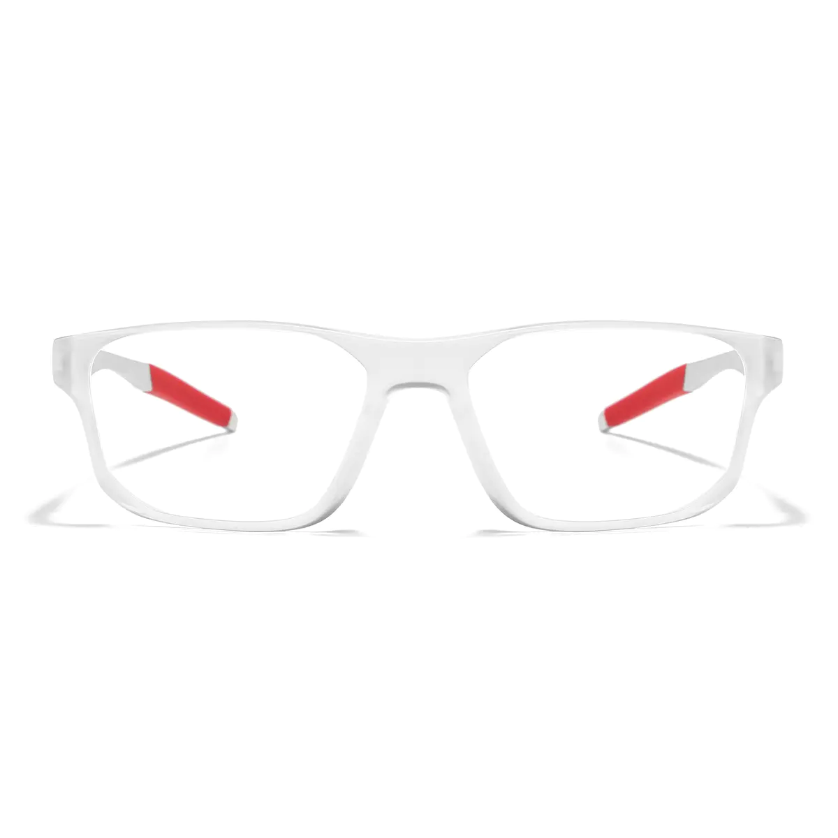 Rectangle Red/Clear Eyeglasses