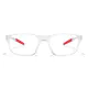 Rectangle Red/Clear Eyeglasses