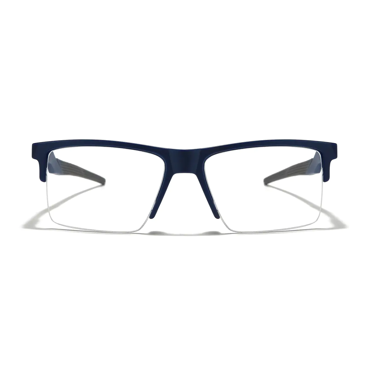 Square Matte Blue Eyeglasses