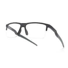 Rectangle Matte Gray Eyeglasses