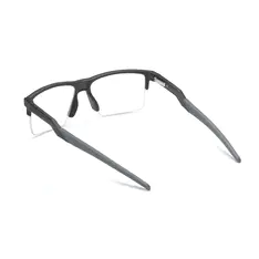 Rectangle Matte Gray Eyeglasses