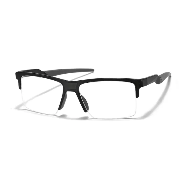Square Matte Gray Eyeglasses