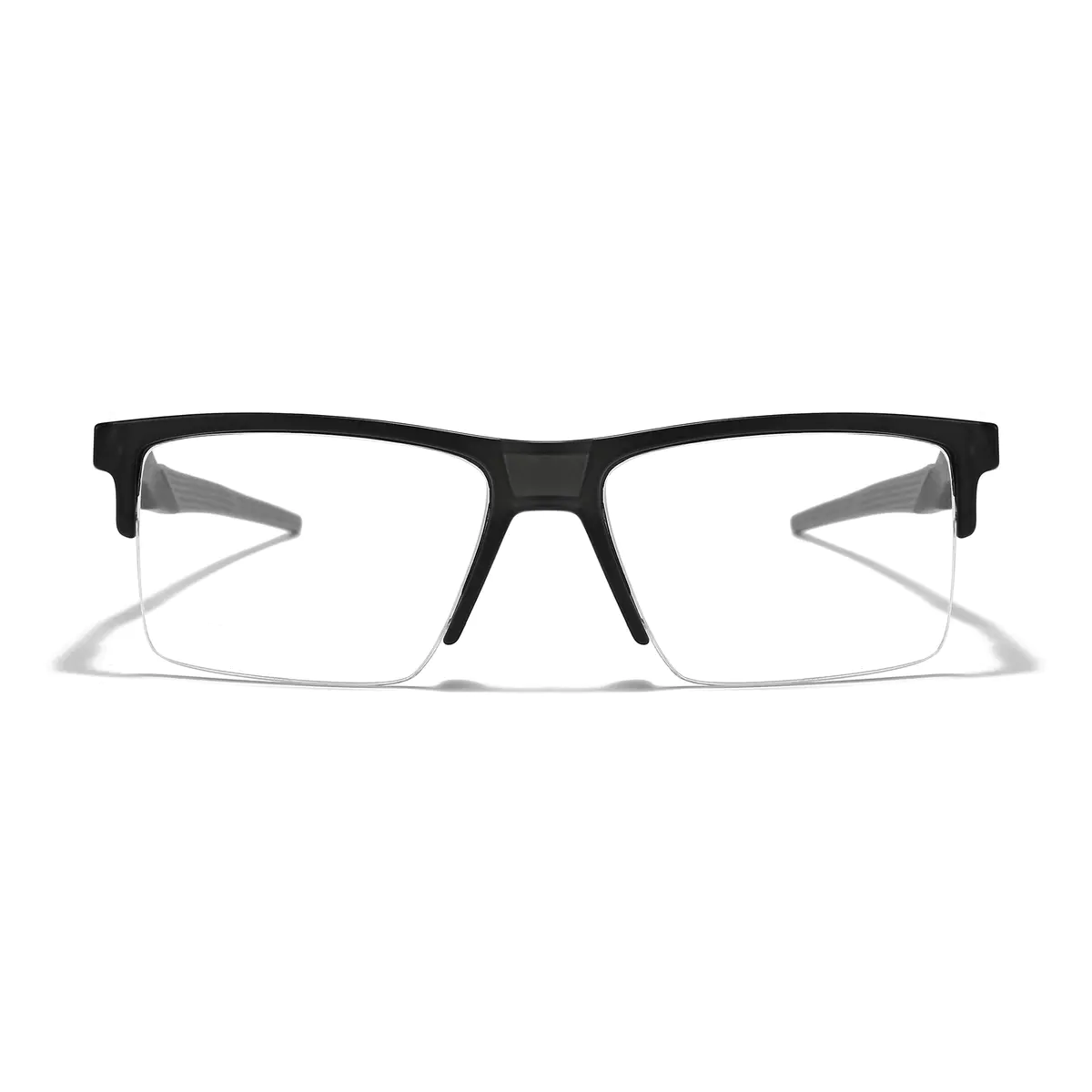 Square Matte Gray Eyeglasses