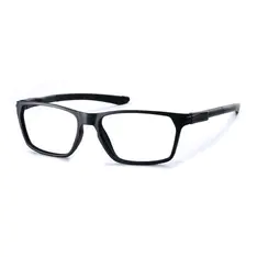 Rectangle Matte Black Sport Eyeglasses