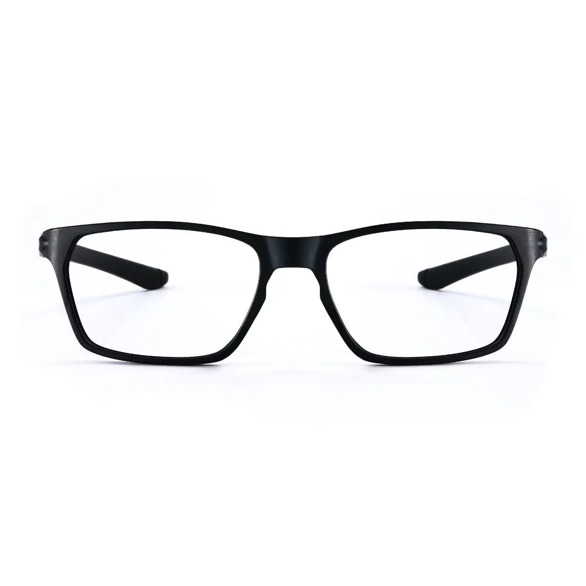 Rectangle  Matte Black Sport Eyeglasses