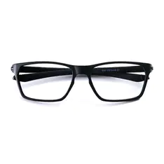 Rectangle Matte Black Sport Eyeglasses