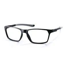Rectangle Black/Gray Sport Eyeglasses