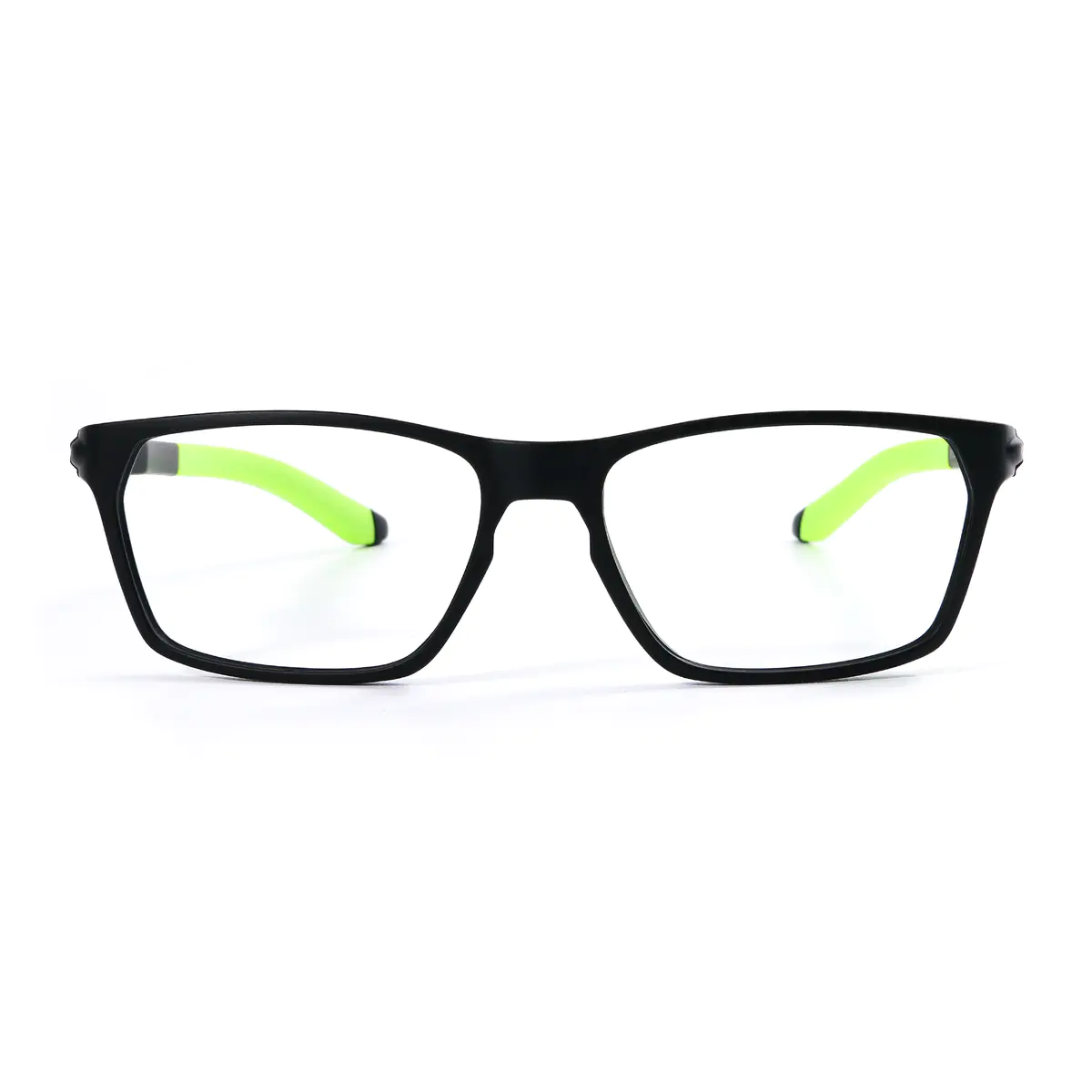 Rectangle  Black/Green Sport Eyeglasses