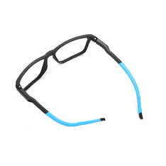 Rectangle Black/Blue Sport Eyeglasses