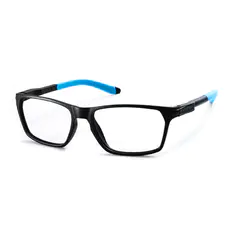 Rectangle Black/Blue Sport Eyeglasses