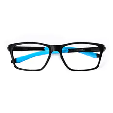 Rectangle Black/Blue Sport Eyeglasses