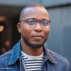 Square Black/Silver Eyeglasses
