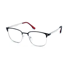 Square Black/Silver Eyeglasses