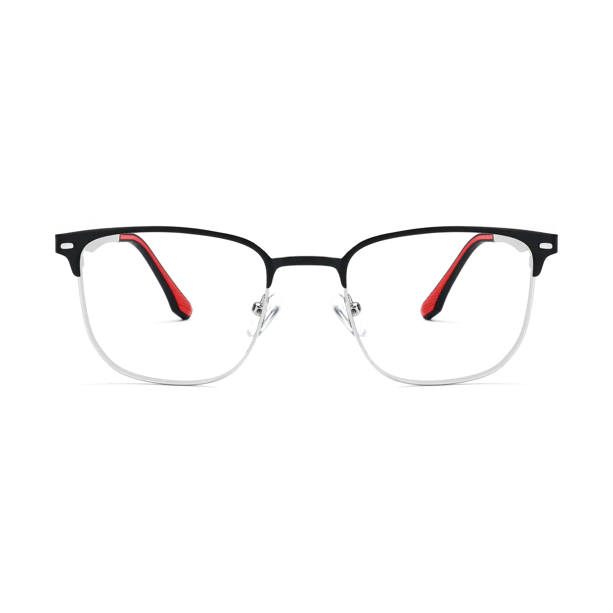 Square Black/Silver Eyeglasses