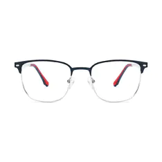 Square Gray/Silver Eyeglasses