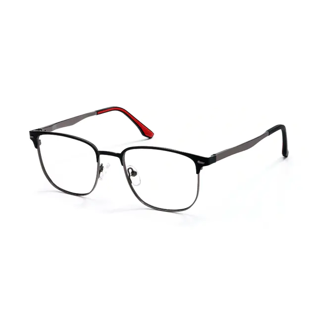 Square Gray Eyeglasses