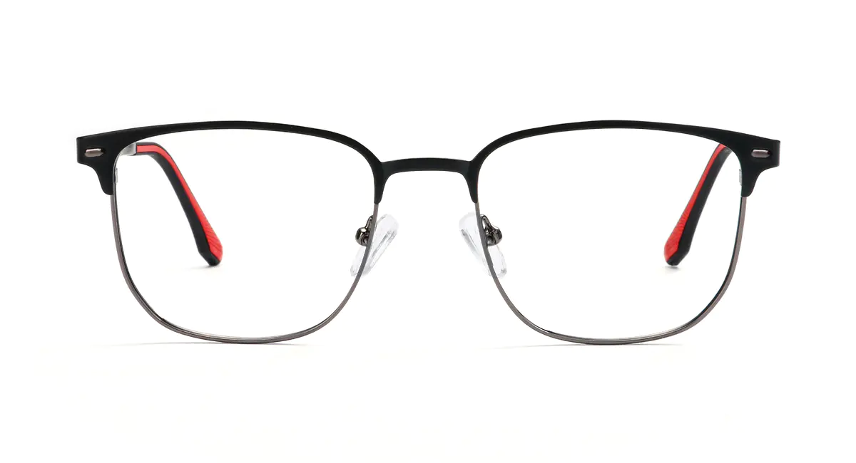 Square Gray Eyeglasses
