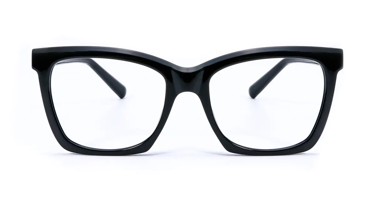 Square Black Eyeglasses