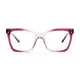 Square Transparent Purple Eyeglasses