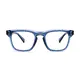 Square Transparent Blue Eyeglasses