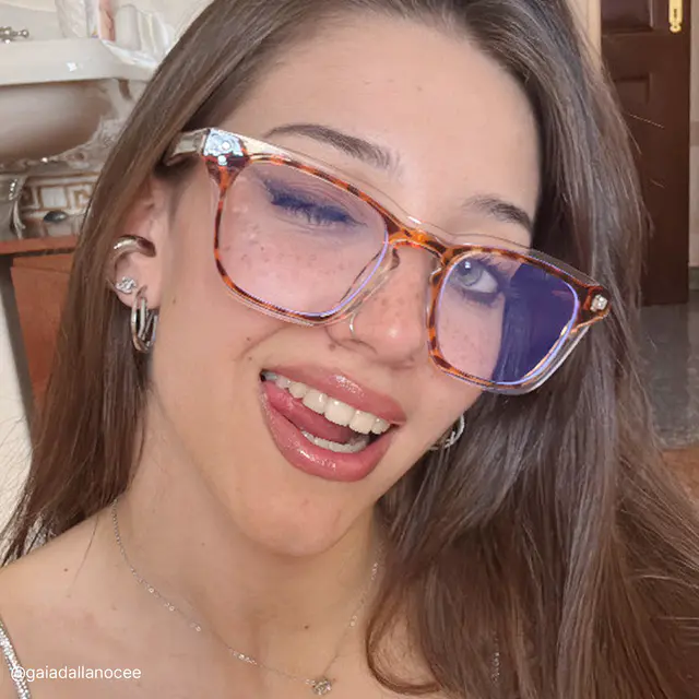 Square Tortoiseshell Eyeglasses