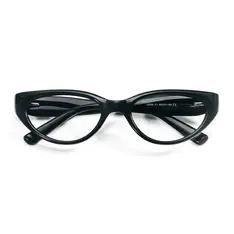 Oval Black Eyeglasses