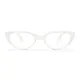 Oval White Eyeglasses
