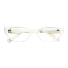 Cat-eye White Eyeglasses