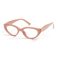 Oval Pink Eyeglasses