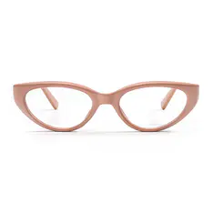 Oval Pink Eyeglasses