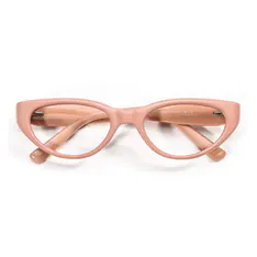 Oval Pink Eyeglasses