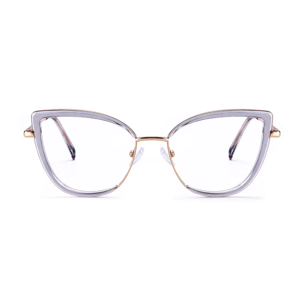 Cat-eye Transparent Purple Eyeglasses