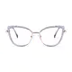 Cat-eye Transparent Purple Eyeglasses