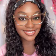 Cat-eye Transparent Amber Eyeglasses