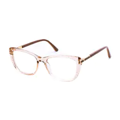 Cat-eye Transparent Amber Eyeglasses
