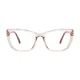 Cat-eye Transparent Amber Eyeglasses