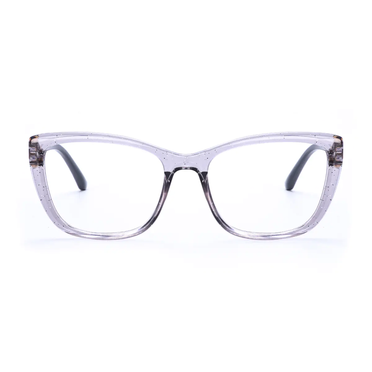 Cat-eye Transparent Purple Eyeglasses