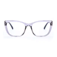 Cat-eye Transparent Purple Eyeglasses