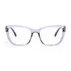 Cat-eye Transparent Purple Eyeglasses