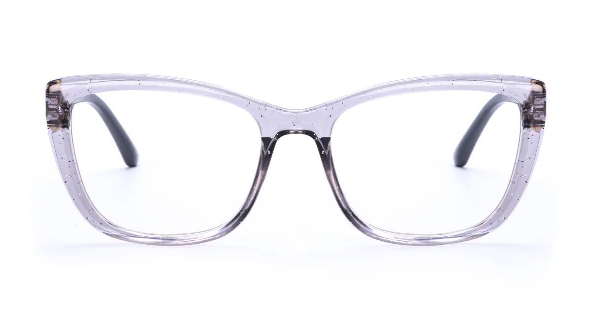 Cat-eye Transparent Purple Eyeglasses