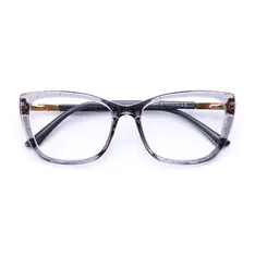 Cat-eye Transparent Purple Eyeglasses